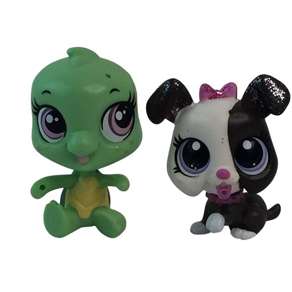 Littlest Pet Shop LPS #4082 Gorilla #4080 Bulldog #3031 Panda Bear #3838 Turtle - Picture 7 of 11